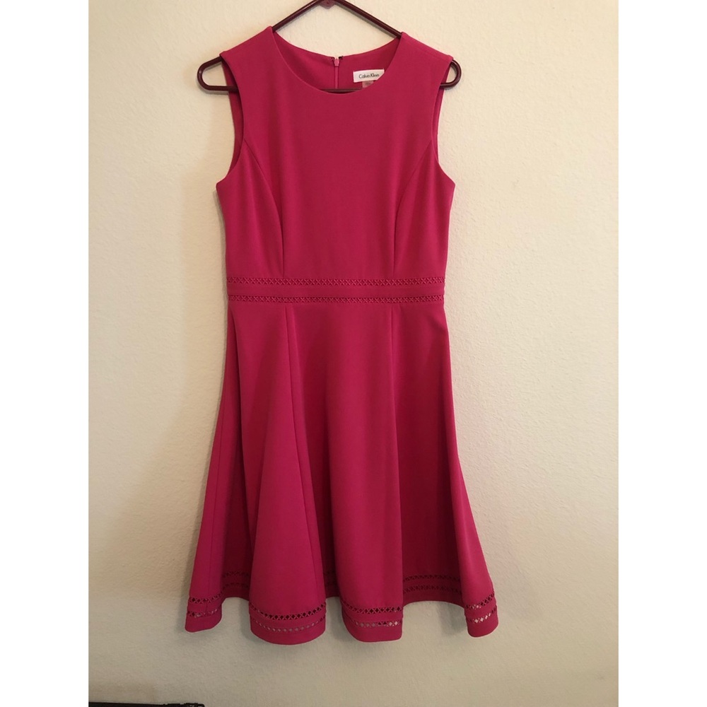 Sleeveless Fit & Flare Calvin Klein Dress